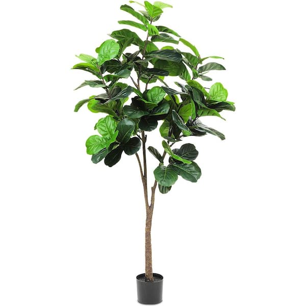Cubilan 6 ft. Green Artificial Plant Fiddle Leaf Fig Tree