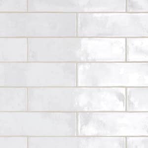 Biarritz White 3 in. x 12 in. Ceramic Wall Tile (5.72 sq. ft./Case)