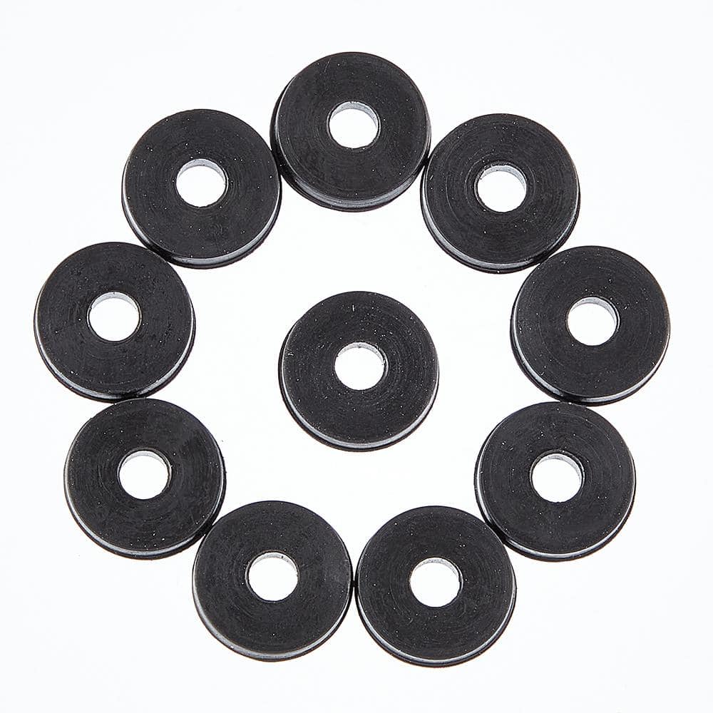 Flat #8 Metal Washers Blackened (10 Pack)