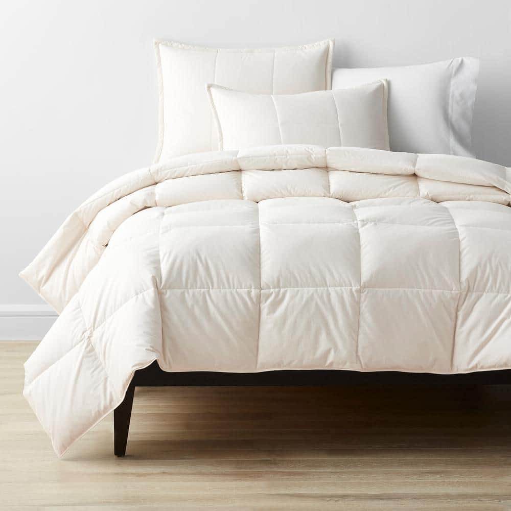 The Company Store LaCrosse Medium Warmth Ivory Tw in. XL Down Comforter  11003B-TXL-IVORY - The Home Depot