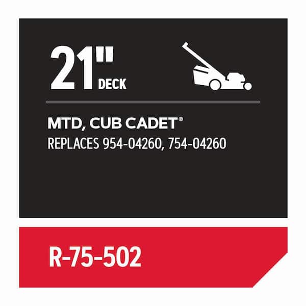 Replacement Belt 3/8 in. x 34-1/8 in. for 21 in. Deck Walk-behind Mowers, Fits MTD and Cub Cadet (R-75-502)
