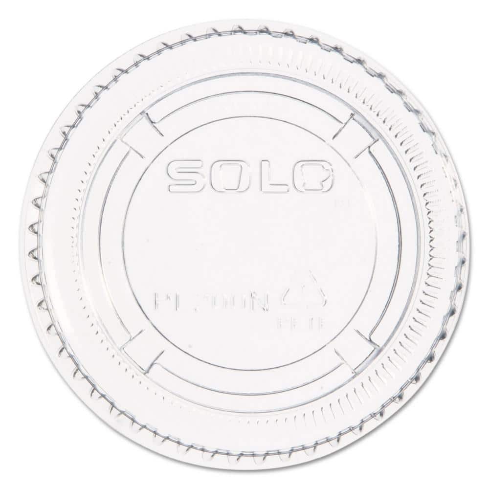 Clear Portion/Souffle Disposable PET Plastic Cup Lids, Fits 1.5 oz to 2.5 o