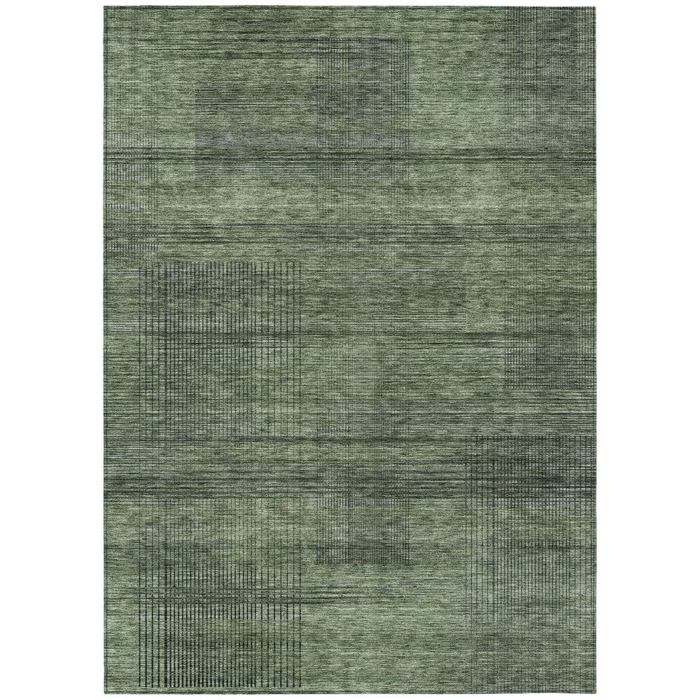 Chantille Machine Washable Indoor/Outdoor Abstract ACN820 Olive 3 ft. x 5 ft. Area Rug price history on PriceWatchPro