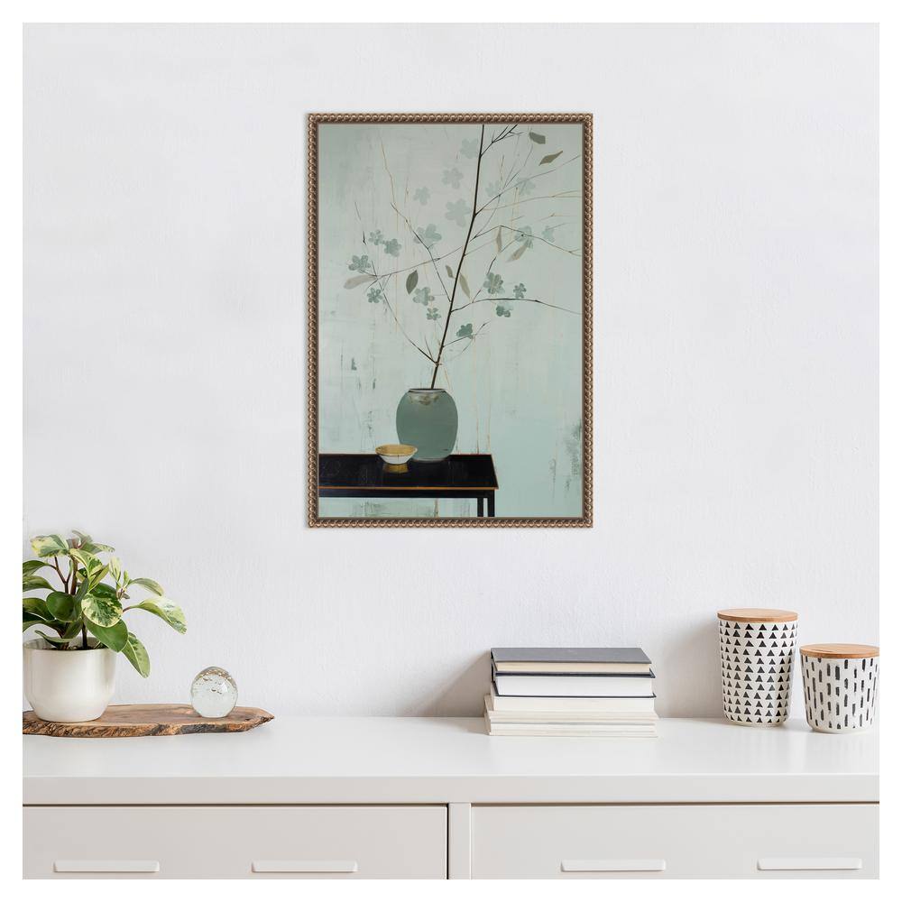 Amanti Art Branch in Vase by Treechild Canvas Wall Art Print Framed 16 x 23-in.