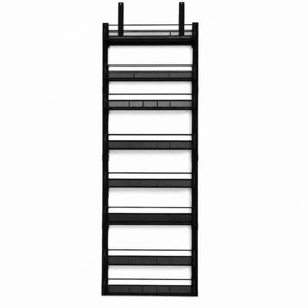 8-Tier Over the Door Spice Rack Organizer Heavy Duty Rust-Proof Metal Wall Mount for Kitchen Pantry Shelf