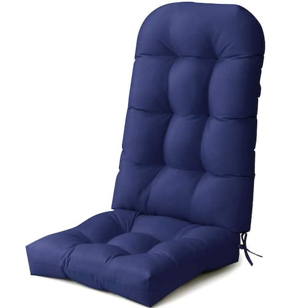 Unbranded 50 in. x 20 in. 1-Piece Deep Seat Outdoor Adirondack Chair Cushion in Navy Blue