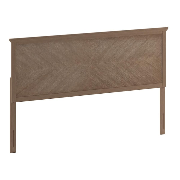 TAYLOR + LOGAN Light Brown King Headboard