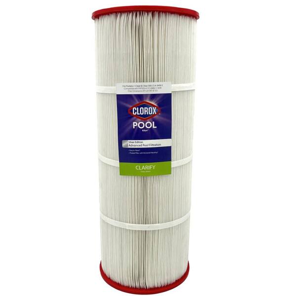 Clorox silver edition 10 in dia advanced pool filter cartridge