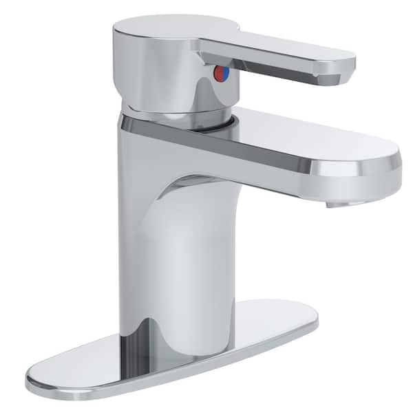 Symmons Keely Single Handle, One-hole Bathroom Faucet with Push-Pop Drain in Chrome