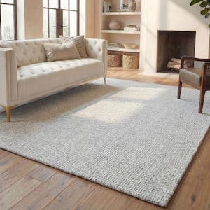SAFAVIEH Abstract Ivory/Blue 8 ft. x 10 ft. Speckled Area Rug