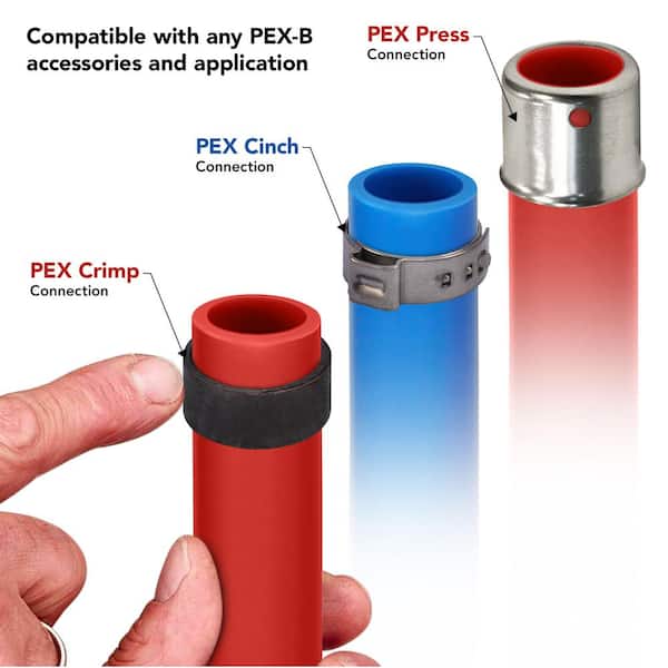 3/4 in. x 100 ft. PEX Tubing Potable Water Pipe Combo - 1 Red 1 Blue 3/4 in. x 100 ft. PEX Tubing Potable Water Pipe Combo - 1 Red 1 Blue