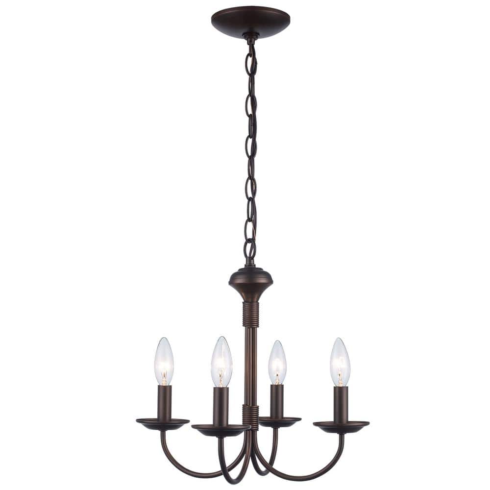 Oil Rubbed Bronze 15" Candle Chandelier