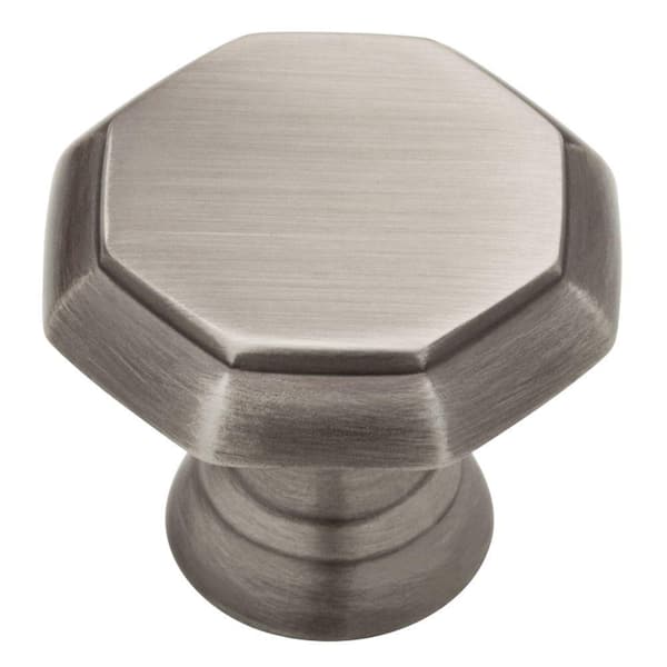 Liberty Athens 1-1/8 in. (28mm) Heirloom Silver Octagon Cabinet Knob