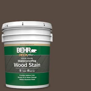 5 gal. #PPU5-19 Dark Truffle Solid Color Waterproofing Exterior Wood Stain