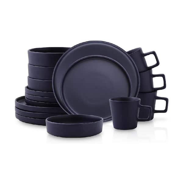 Aoibox 16-Piece Stoneware Round Dinnerware Set, Service for 4