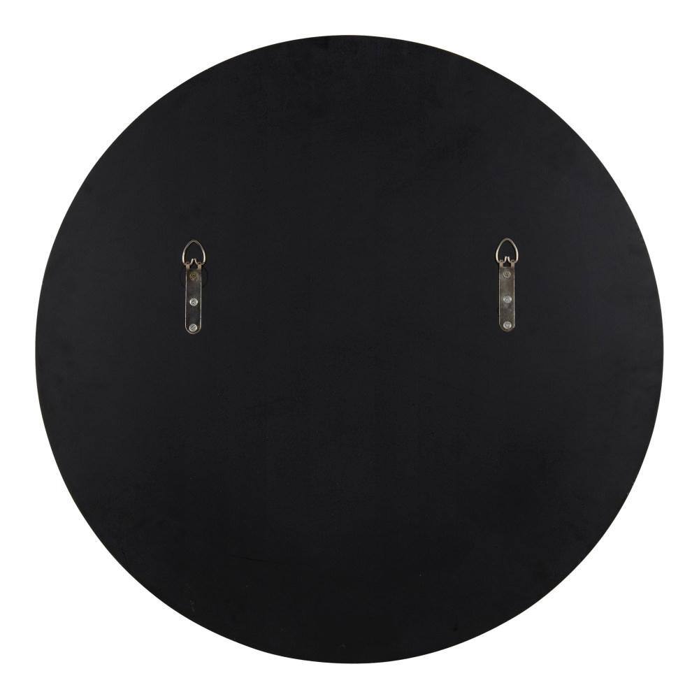 Gwendolyn Round Gold Beaded Wall Mirror, 23.6-Inch