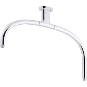 Statement Iconic Dual Shower Arm in Polished Chrome