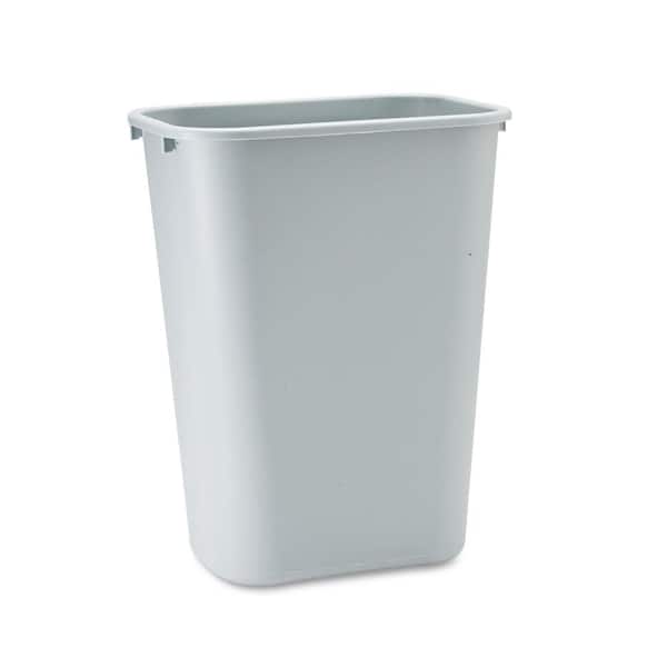 Rubbermaid Commercial Products 10.25 Gal. Gray Plastic Rectangular Deskside Trash Can
