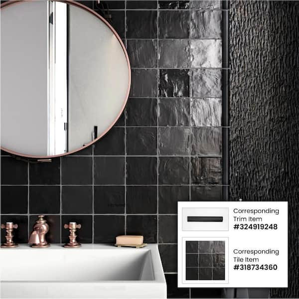 Apollo Tile Gray Black 11.3 in. x 11.3 in. Polished and Matte Finished  Glass Mosaic Tile (4.43 sq. ft./Case) APLJP88305A - The Home Depot