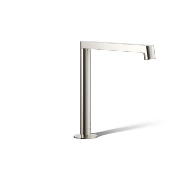 KOHLER Components Deck-Mount Bath Spout with Row Design in Vibrant Polished Nickel