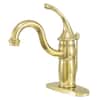 Kingston Brass Georgian Single Hole Single-Handle Bathroom Faucet in ...