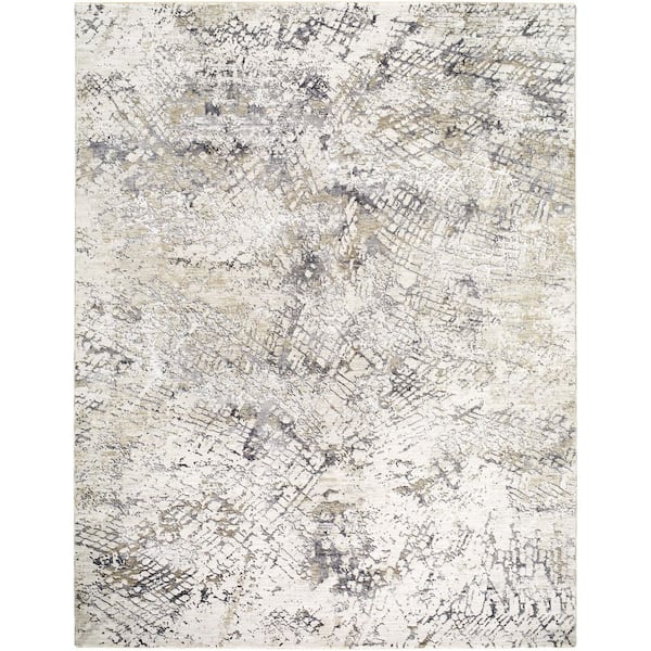 Gakko GKK-2309 2 ft. x 3 ft. Machine Woven Rug, Gray