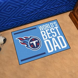 Tennessee Titans World's Best Dad Navy 1.5 ft. x 2.5 ft. Starter Area Rug