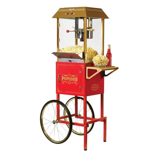 Nostalgia 10 oz. Popcorn Machine and Cart