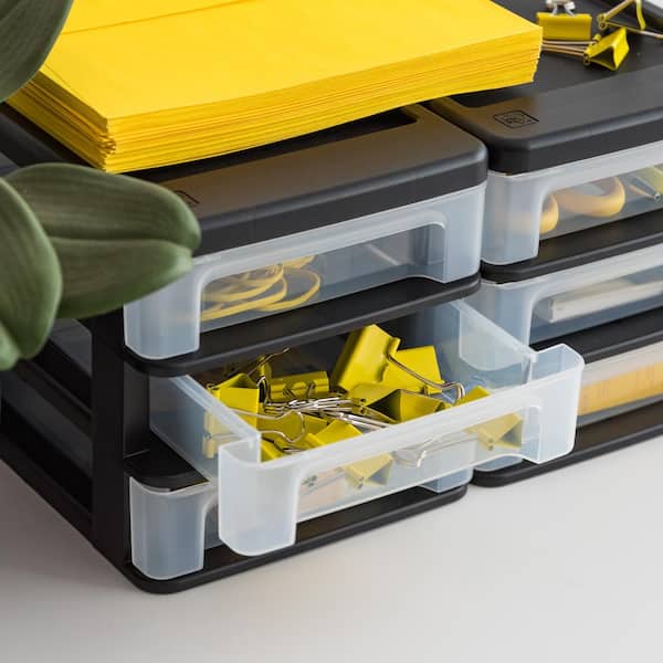 Rubbermaid 12-Compartment Desktop Organizer with Mesh Drawers - LD