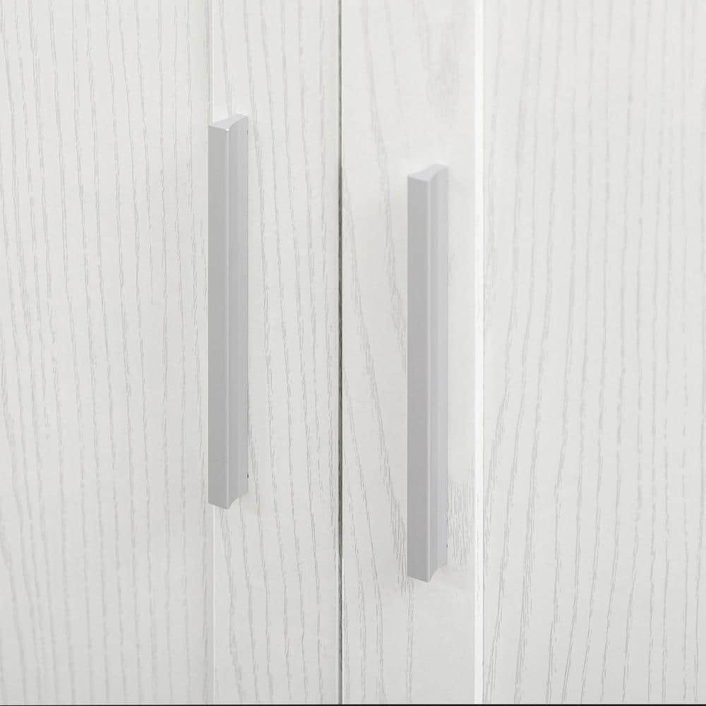 White 14-Tier Freestanding Kitchen Pantry Cabinet