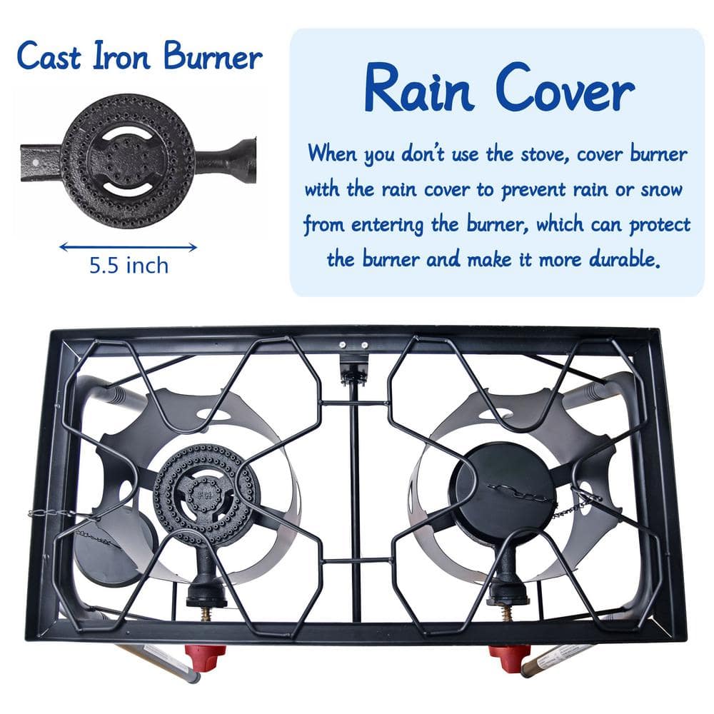 Arc Double Burner Propane Gas Outdoor Cooking Station