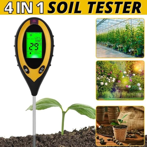 5 in 1 Soil PH Water Moisture Meter Garden Plants Flowers Moist Tester  Analyzer