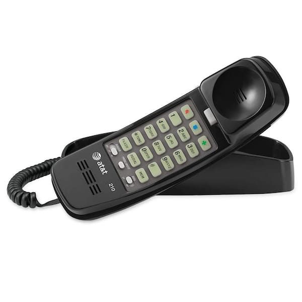 AT&T Trimline Telephone With Memory - Black