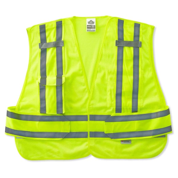 Ergodyne GLoWEAR Medium/Large Lime Hi-Vis Type P Class 2 Expandable Public Safety Vest