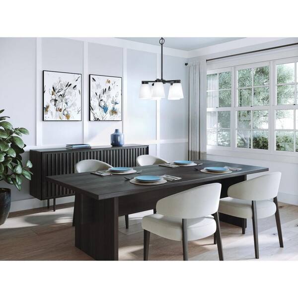 Progress Lighting Adley 5-Light Matte Black Transitional Chandelier