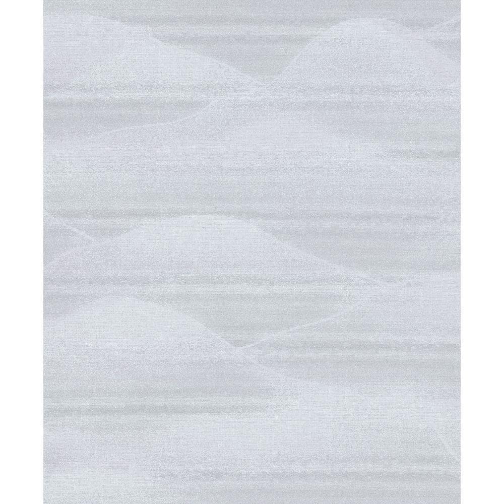 Hotel Collection Grey Rolling Hills Landscape Glitter Finish Non-Pasted Non