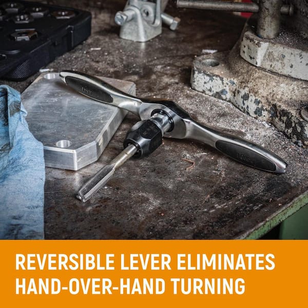 SAE & Metric, Small & Medium Ratcheting Tap & Die Set (77-Piece)