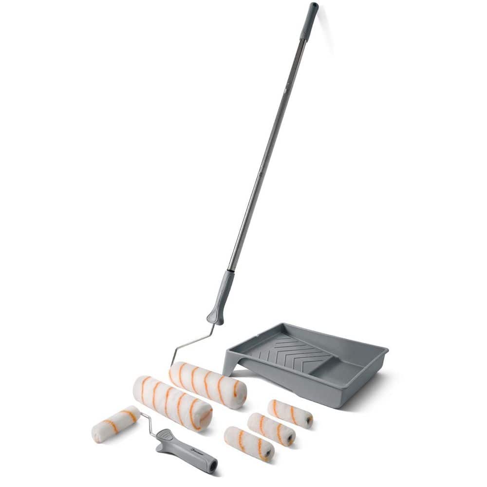 Concrete Paint Roller Stamp Kit with Extension Pole, 9 in. Paint Roller with Tray, Stainless Steel Extension Pole price history on PriceWatchPro