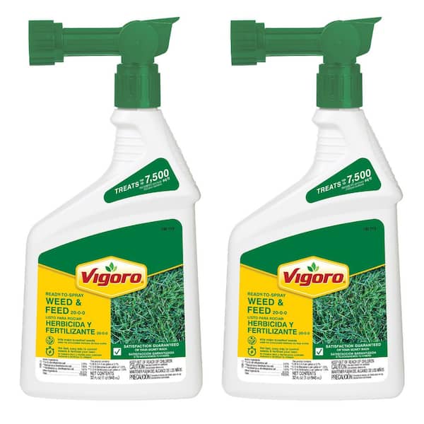 32 oz. 7,500 sq. ft. Spring Ready-to-Spray Concentrate Weed and Feed Lawn Fertilizer (2-Pack)