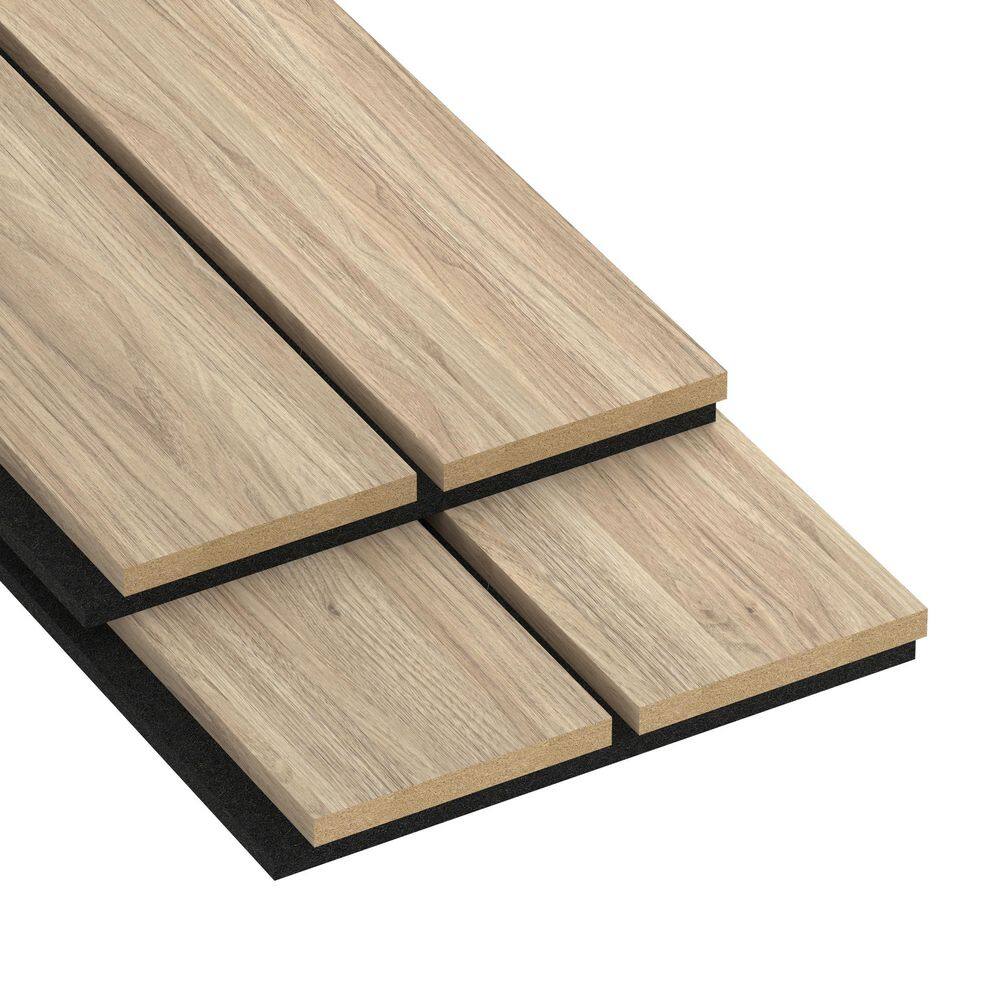104.38 in. x 11.25 in x 0.875 in. Acoustic Vinyl 2 Grid Slat Wall Siding Board in Maple Color (Set of 2 Piece) price history on PriceWatchPro