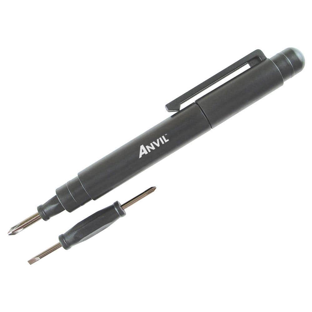 Anvil 5 in. 4in1 Mini Pocket Screwdriver 744ANV The Home Depot