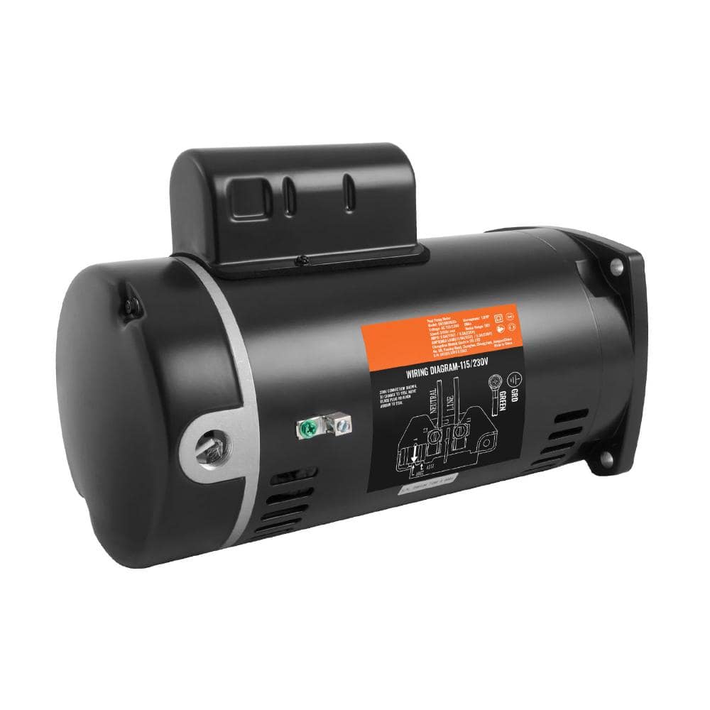 1 HP Pool Pump Motor 56Y Frame, 115V/230V 3450 RPM Square Rim Replacement Motor, CCW Rotation, 1.25 Service Factor price history on PriceWatchPro