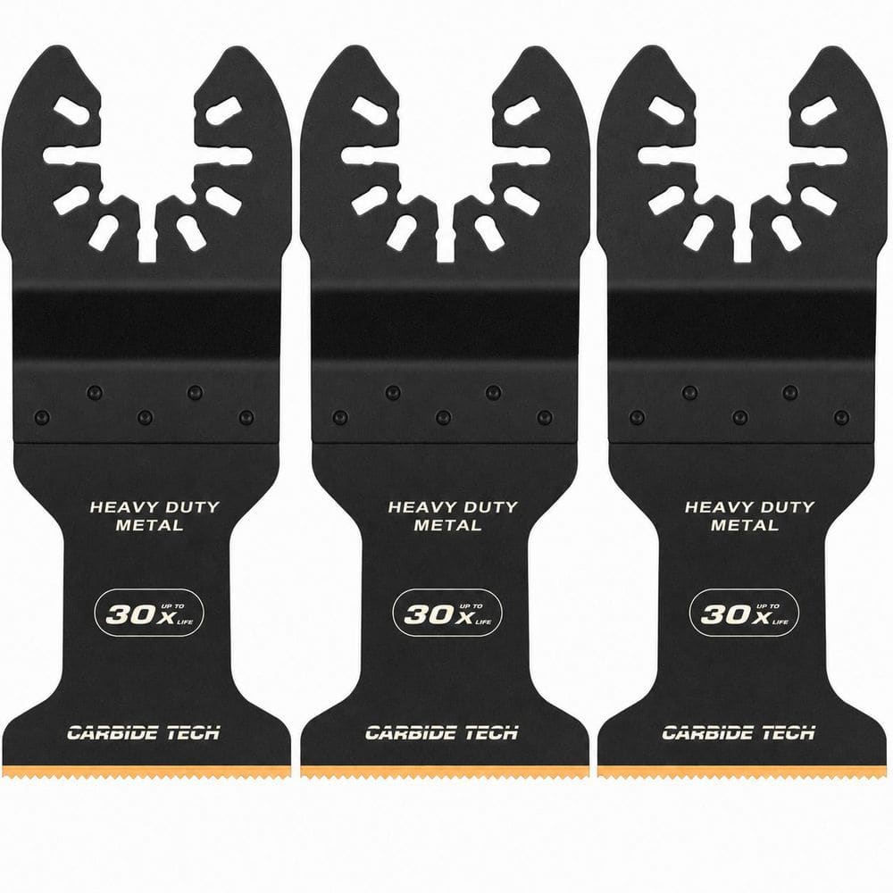 Carbide Oscillating Saw Blades Multitool Blades with Quick Release for Hardened Metal Nails Bolts Screws 3-Pack price history on PriceWatchPro
