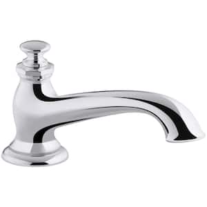 Artifacts 9 in. Deck-Mount Bath Spout with Flare Design, Polished Chrome