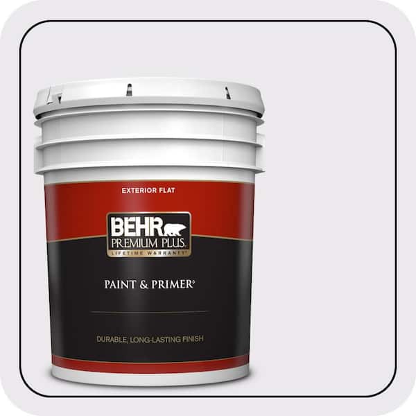 BEHR PREMIUM PLUS 5 gal. #PPL-22 Dried Lavender Flat Exterior Paint & Primer