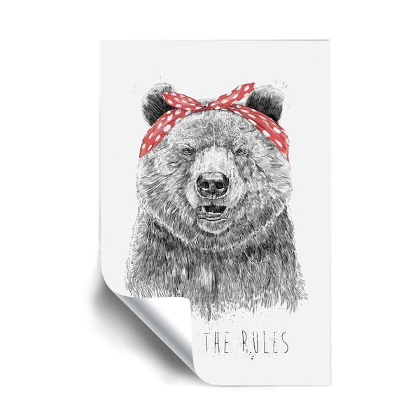 ArtWall "Break the rules" Animals Removable Wall Mural