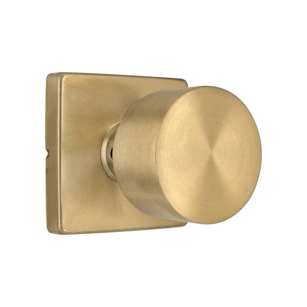 Explore Hardware Monaco Solid Brass Lever Door Handle Set - Satin Brass Gold, Passage & Privacy Options