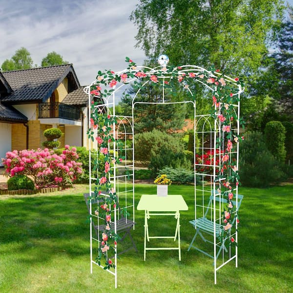 Zeus & Ruta Birdcage Shape Gazebo 114 in. x 81.3 in. Heavy-Duty