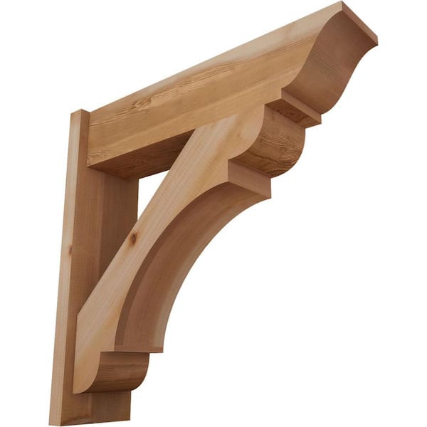 Ekena Millwork 8 in. x 28 in. x 28 in. Olympic Traditional Smooth Western Red Cedar Outlooker