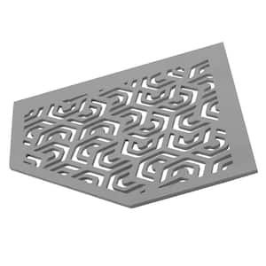 TI-SHELF Aluminum Pentagonal Corner Shelf (Penta) 11in. x 7.87in. X 7.87 in. x 3.74in. X 3.74in. Decorative Wall Shelf